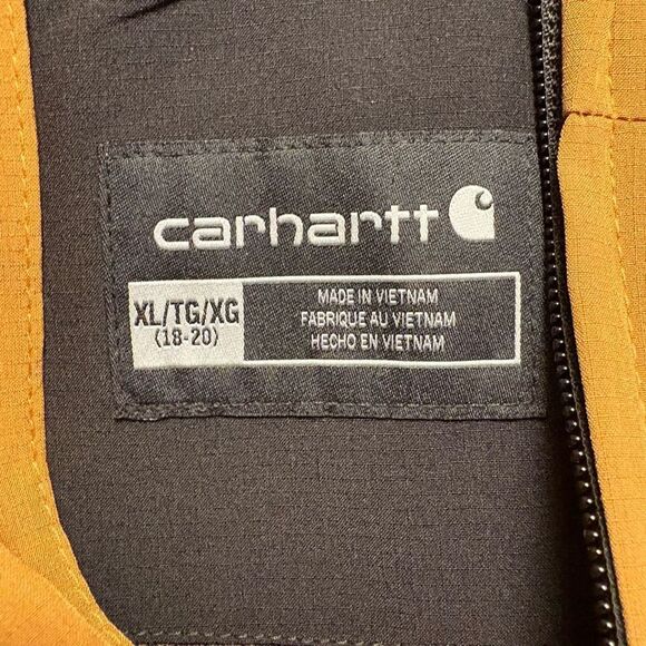 NWOT CARHARTT Rain Defender Packable Anorak Pullover Jacket Boys Size XL (18-20) - Picture 4 of 5